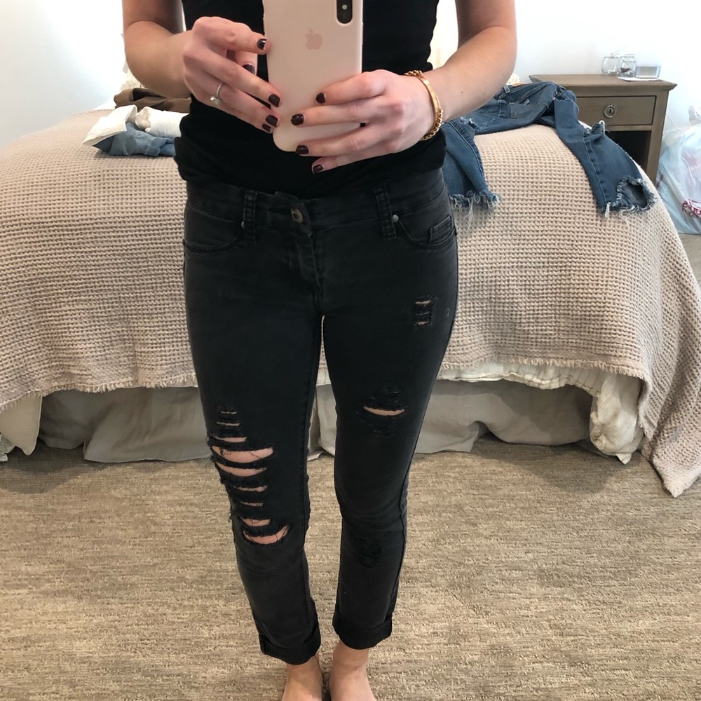 Blank Demi’s ripped skinny jeans 24 black